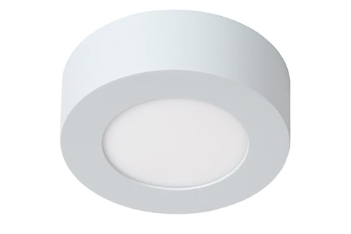 Lucide BRICE-LED - Deckenleuchte Badezimmer - Ø 11,7 cm - LED Dim. - 1x8W 3000K - IP44 - Weiß - ausgeschaltet